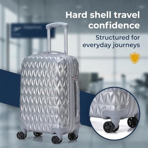 CMY Suitcase 20 Inch Cabin Hard Shell Lightweight ABS Carry-On Luggage — view 4