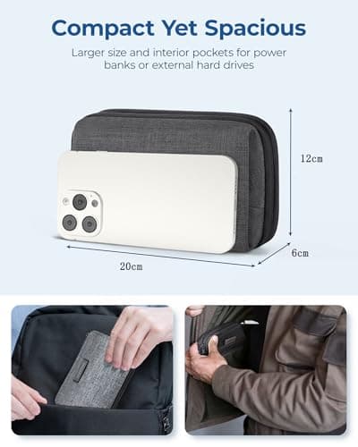 bagsmart Travel Cable Organiser Bag Essential Pouch for Tech Accessories — view 5