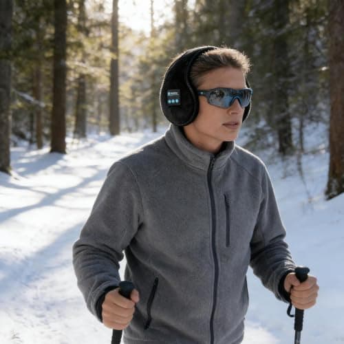 Wireless Ear Muffs Ear Warmers Winter Headphones Warm — view 3