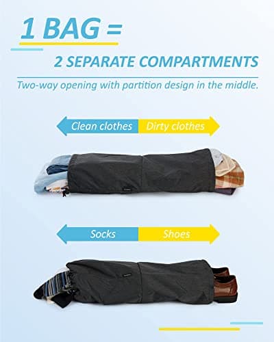 BAGSMART 6pcs Compression Travel Packing Cubes for Suitcases Backpack — view 4