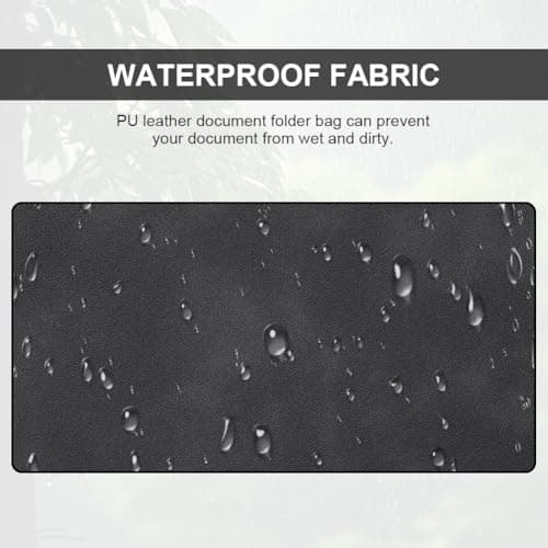 OFFCUP Envelope Documents, A4 Leather File Folder, Portable PU Document Bag — view 4