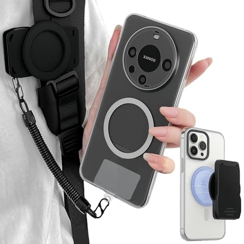 CCSmall Magnetic Phone Clip for Belt with Anti-Theft Chain for MagSafe EYJ