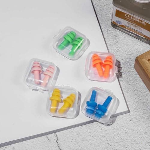 mophrati 1 Pair Earplugs Sleeping Noise Cancelling Silicone Snoring Earplug Comfortable Portable Pocket Non-Slip Wearable — view 3
