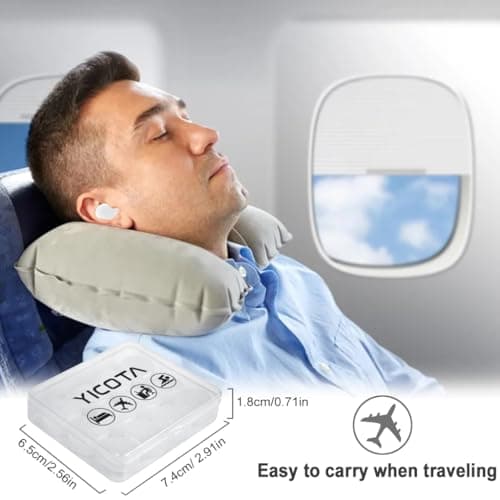 YICOTA 6 Pairs Silicone Ear Plugs Waterproof Moldable Wax Earplugs Reusable Noise Cancelling Soft Ear Plugs for Sleeping Snoring Swimming Airplanes Concerts-Blue (White) — view 6