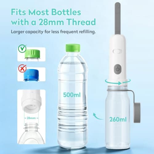 KAIYING Portable Handheld Bidet Sprayer Electric 260ml, Perineal Bottle — view 6