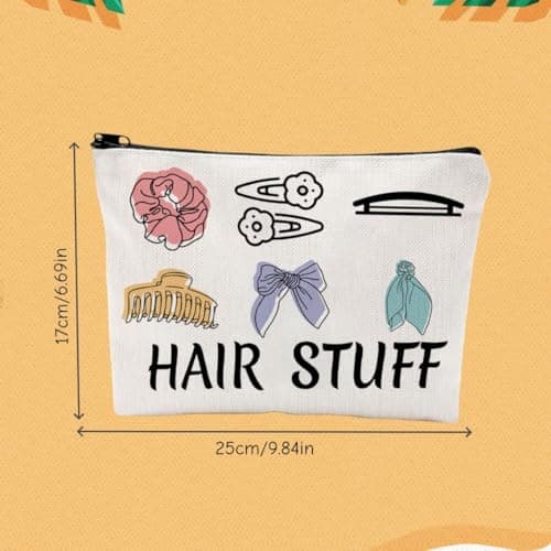 Hair Accessories Organiser Bag,Large Capacity Hair Clip Scrunchie Claw Pins Hair Stying Tools Stuff Storage Pouch Case for Women Girls Travel — view 2