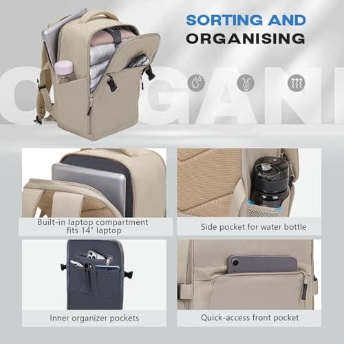 Xkdoai for Ryanair Cabin Bags 40x30x20, Travel Backpack, Cabin Luggage — view 3