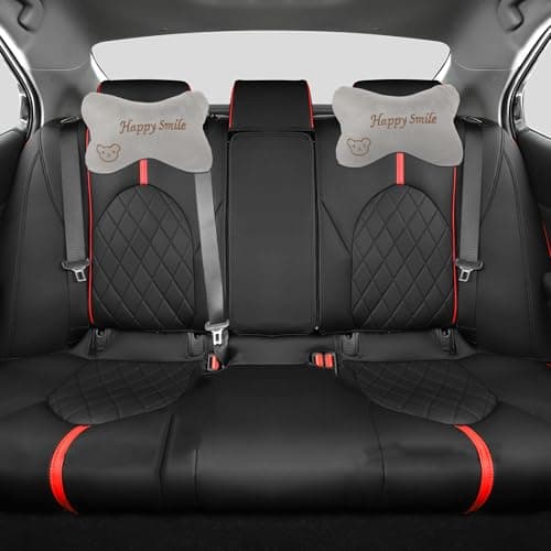 SOLUSTRE Car Neck Pillow 2pcs Flannel Pp Cotton Headrest Support — view 3