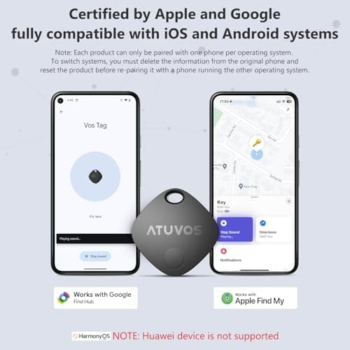 ATUVOS Dual System Air Tracker Tag PRO 2 Pack, Smart Key Finder — view 2