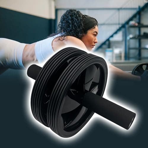 Gym Equipment for Home Workout Ab Roller Wheel Set Skipping Rope Push-up Handles Fitness Exercise Strength Training Equipment for Abs Weight Loss Sport Accessories for Men Women — view 4