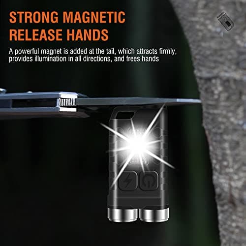 BORUIT V3 Small Powerful Rechargeable Torch LED Super Bright 900LM with UV — view 5