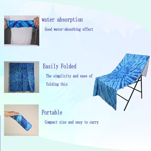 Irunfast Oversized Microfibre Beach Towel，180×80cm Sand Free Quick Dry Beach Towel for Adults Portable Travel Towel Lightweight Towel for Travel Bath Swimming — view 4