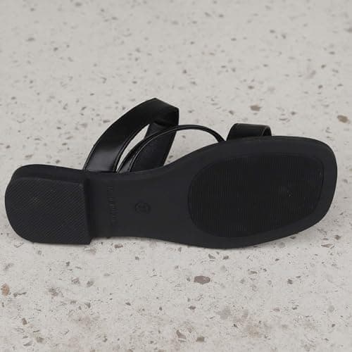 Yolimok Summer Slippers Women 2026 Strap Sandals Dressy Flat Slip On Ladies Slippers Comfortable Memory Foam Vegan Leather Slides Casual Holiday Essentials Travel Dress Comfy Lightweight Beach Shoes — view 3