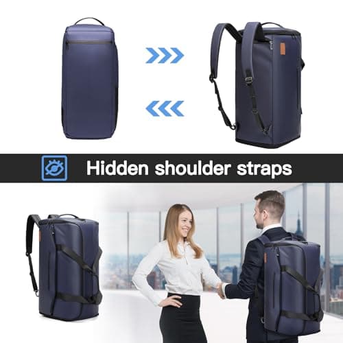 Garment Duffle Bags for Travel,Moulyan Convertible Carry on Garment Bag with Shoe Compartment,3 in 1 Waterproof Travel Suit Bag with Shoulder Strap for Men Women — view 5