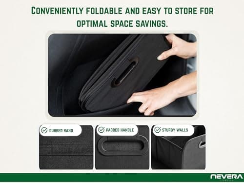 NEVERA® Car Boot Organizer, Storage Organizer, Collapsible Multi Compartment Organiser, Car Boot Tidy, Non Slip Bottom — view 5