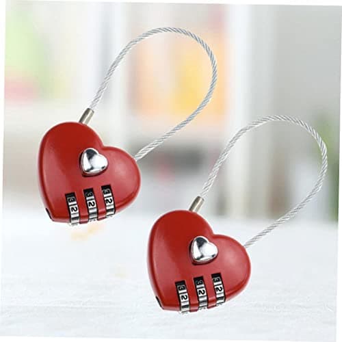 STOBOK 2pcs Concentric Lock Case Luggage Combination Lock Password for Travel TSA Approved — view 6