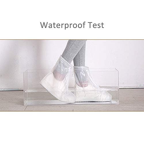 Waterproof Shoe Covers Clear PVC Zip Overshoes Reusable Travel — view 4
