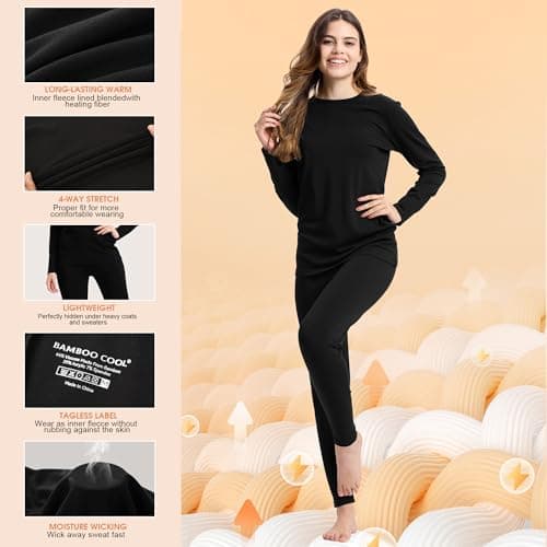 BAMBOO COOL Thermals Base Layer Women Thermal Womens Bamboo Winter Wear — view 4
