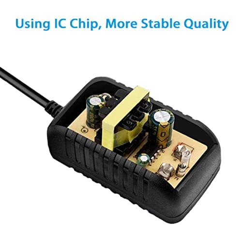 12V 1A Power Supply Adapter, AC Adapter 100-240V to 12v DC Power Adapter Driver Transformer Universal for LED Strip Lights, Router, CCTV Camera, Monitor, ADSL Cats Etc — view 3