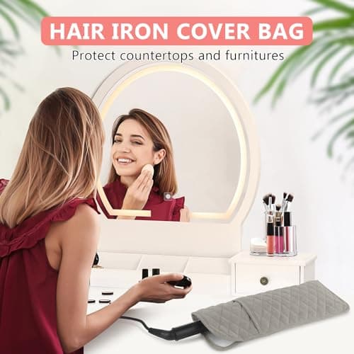 WRORUNER Heat Proof Hair Tools Organizer Cover Bag(13.8" x 5.5") — view 2