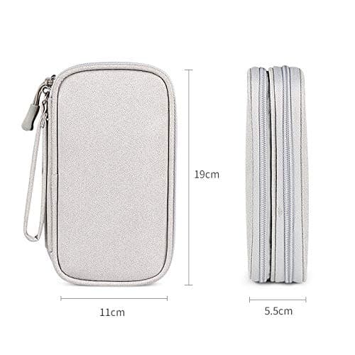 Hosoncovy Power Bank Organizer Bag - USB Flash Drive & External Hard Drive Case (Black) — view 6