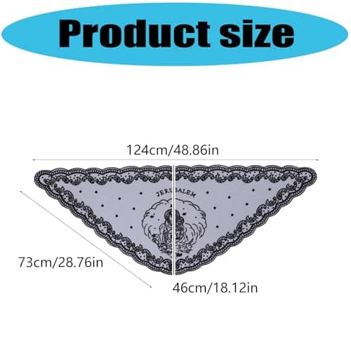 Quick-Dry Fabric Triangled Scarf for Outdoor, Black — view 2