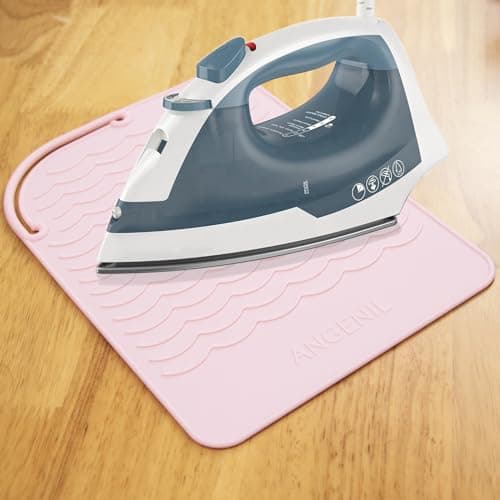ANGENIL Heat Mat for Hair Straighteners, Heat Resistant Mat for Curling Iron, Silicone Heat Resistant Mat for Travel Flat Iron Hair Straightener, Heat Protecting Mat for Hair Curler 21.5 cm x 15.5 cm — view 3