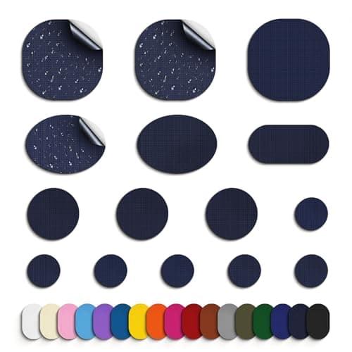 Skystuff 45pcs Nylon Repair Patches, Waterproof Self-Adhesive for Tent