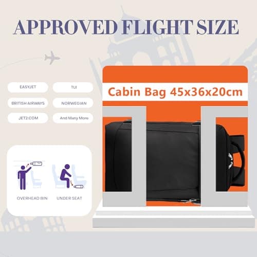 Yankony for Easyjet Cabin Bags 45x36x20 Underseat — view 2