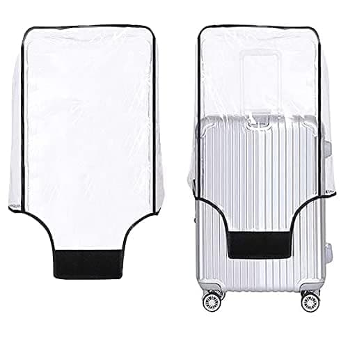 boogift 2 pcs Clear PVC Suitcase Cover - Waterproof Scratchproof Luggage Protector - Travel Trolley Case Cover (30) — view 4