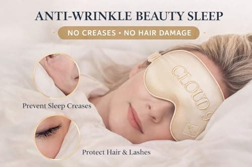 100% Mulberry Silk Sleep Mask | Luxury Eye Mask with Travel Pouch — view 2