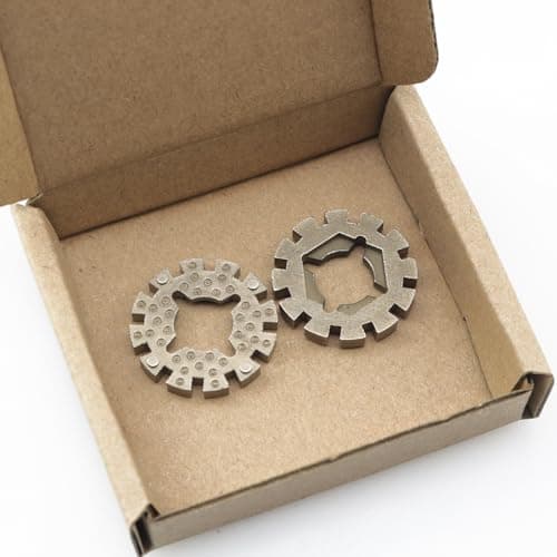 Pro Bamboo Kitchen 2PCS Star Lock Saw Blade Universal Shank Adapter Toolbox Accessory for Oscillating Tools Wood Plastic Composite Triangular Semi Circular Saw Blades — view 2