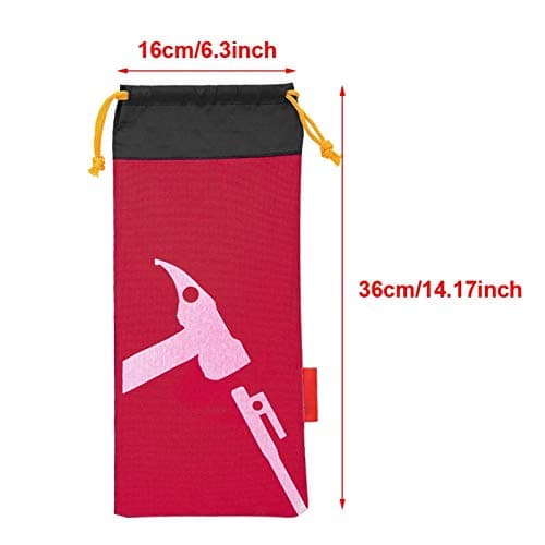 Alomejor Tent Peg Bag,Portable Storage for Camping Gear,Tent Stakes Pouch Lightweight Organizer for Hikers Campers Backpackers Festival Goers — view 3