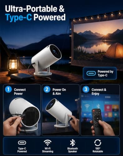 Denvoro Mini Portable Projector — view 4
