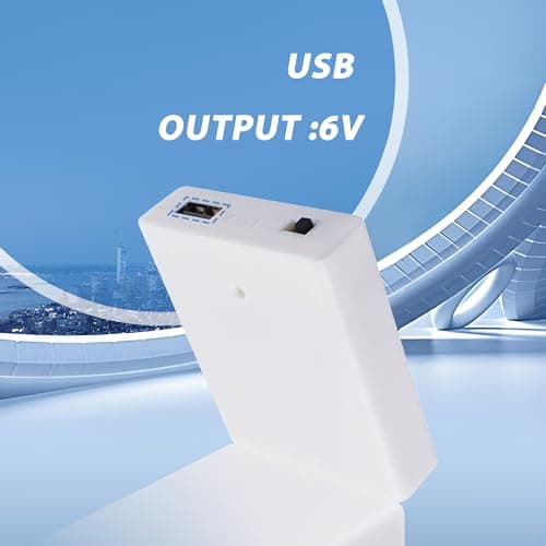 Battery Case Box with USB Port, 4 X AA Battery Power Bank, Battery Holder Case, USB Battery Pack for 6V LED Lights, String Lights, Fairy Lights, DIY Decorations — view 3