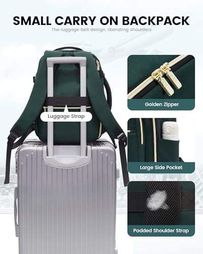LOVEVOOK Cabin Bags 40x30x20 for Ryanair Underseat Carry-On Travel Backpack — view 6