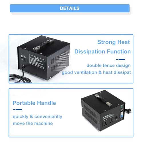 tonchean 2000W Voltage Converter Step Up & Step Down Voltage Transformer — view 6