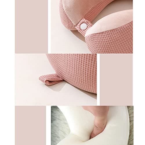 Cozy BoSpin Travel Pillow - Neck Pillow for Traveling, Memory Foam Portable Support Pillow,Comfortable and Lightweight Quick Pack for Camping,Sleeping Rest Cushion (Pink) — view 4