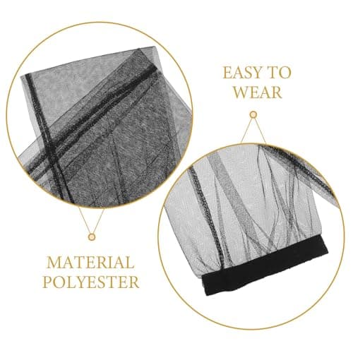 HOMOBABE 2pcs Mosquito Arm Sleeves Lightweight Fine Mesh Netting for Efficient Bug Protection, Polyester Outdoor Arm Covers for Leisure and Travel, Suitable for Men and Women — view 3