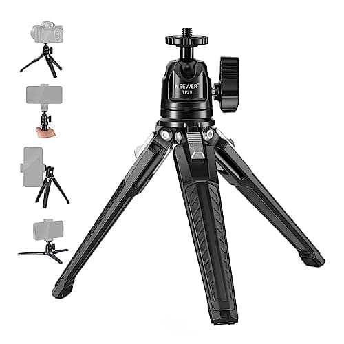 NEEWER Mini Metal Table Tripod with 360° Ball Head, TP29
