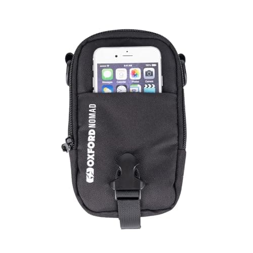 Oxford Nomad 1L Utility Pouch OL583 | Motorcycle Adventure Bike Lightweight Modular Luggage System, Black — view 3