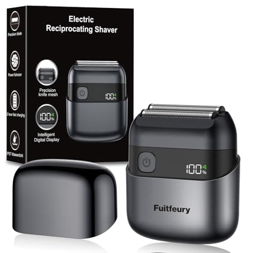 Foil Shaver, Electric Shavers for Men,10000 RPM Close & Smooth Daily Shaving, Wet & Dry Electric Razor with 90 Min Runtime, USB-C Fast Charge, IPX7 Waterproof for Travel, Shower & Home Use, Black