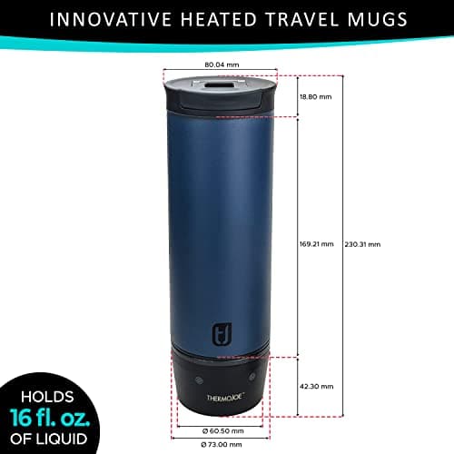 ThermoJoe 16 Oz. Rechargeable Heated Smart Travel Mug for Coffee and Tea with Temperature Control — view 6