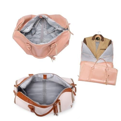 Guboxin Luhxe Travel Bag Garment Bag, Travel Bsg Foldable Clothing Bag, Tashlo Carry Bag, Tashlo Travel Bag, Foldable Bags For Travel, Travel Duffle Bag That Unfolds To Hang Clothes (Beige) — view 4