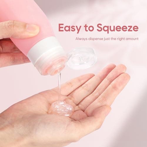 Morfone 16 Pack Travel Bottles Set for Toiletries, TSA Approved Travel Containers Leak Proof Silicone Squeezable Travel Accessories 2oz 3oz for Shampoo Conditioner Lotion Body Wash (BPA Free) — view 4