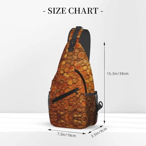 lootpe Wine Cork Print Daily Crossbody Sling Bag, Shoulder Backpack Chest Bag Daypacks, For Outdoor Travel Casual — view 3