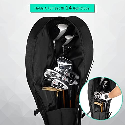 Expandable Golf Club Carry Bag, Golf Travel Bag Holds A Full Set of Clubs, Golf Sunday Bag Practice Bag — view 5