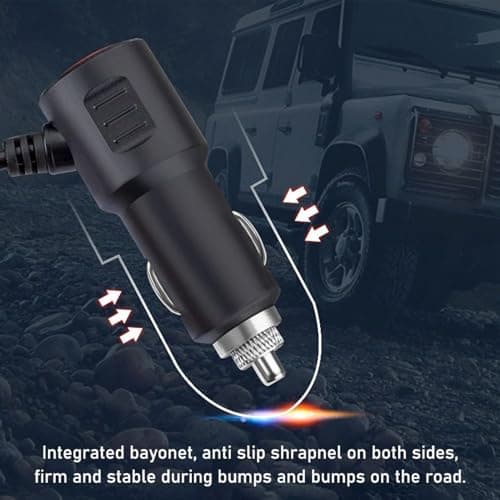 USB Charger Multiport – 4-Socket Super Fast Charger, Flexible Gooseneck Extension | 12 Inch Adjustable Arm, 360 Degree Rotation, Anti Vibration Cushion, Adapter — view 6