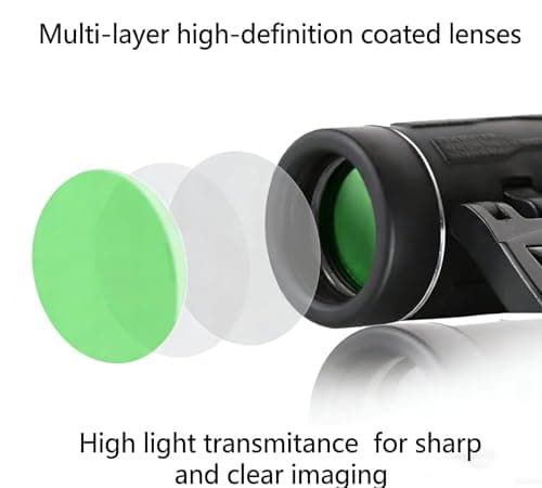 200x25 Compact Binoculars for Adults & Kids, High Powered Mini Pocket Binocular, Small Portable Lightweight Binoculars for Travel, Camping, Bird Watching, Concert, Sport Games — view 4
