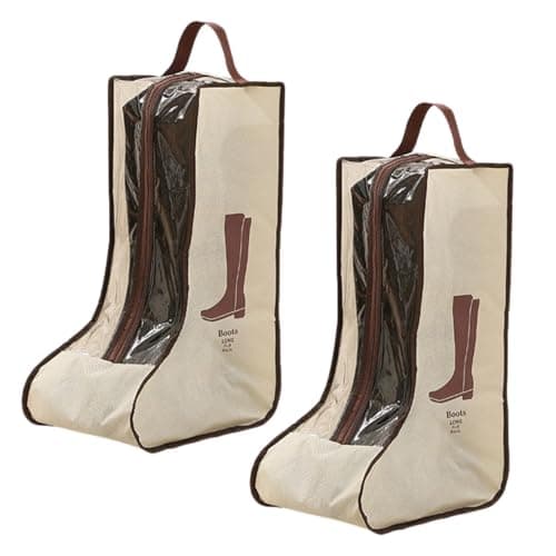 2PCS Boot Bags for Travel and Home Storage, Walking Boot Bag for Tall Boots, Dust Cover and Shoe Organizer